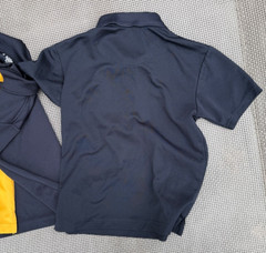 LOT of 6 Boys uniform IZOD,OLD NAVY,GEORGE PERFORMANCE Fabric Polo Shirts 6-7