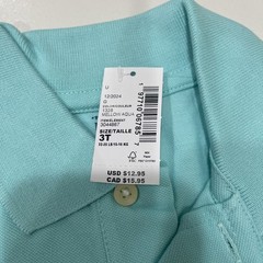 The Children’s Place Kids Uniform Soft Pique Polo – Blue 3T