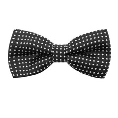 Bow Ties for Boys Girls, Polka Dot Pre-tied Kids Bow Tie Clip On Kid Black