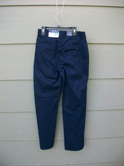 Nautica School Uniform Boys Pants Sz 16 Regular Navy Blue Adjustable Waist