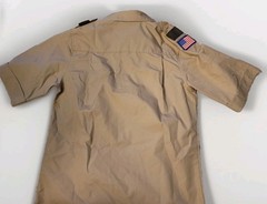 Boy Scouts of America Shirt Youth Large Tan Uniform Short Sleeve New With Tags