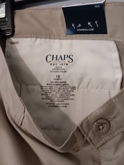 Chaps Boys 16 Husky Performance Engineering Khaki Schoolwear Approved Shorts NWT