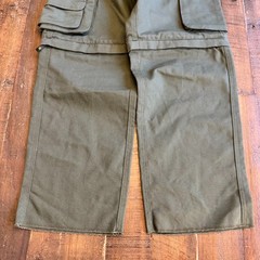 Boy Scouts Uniform Cargo Pant Youth 8 W25xL26 Green Convertible Shorts NWT