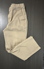 Authentic Galaxy School Uniform Pants Boys’ Beige Flat Front Size 10