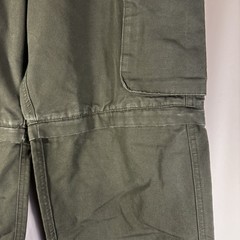 Boy Scouts of America BSA Youth 20 Green Cargo Uniform Switchback Pants Damaged