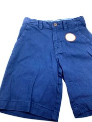 School Uniform Shorts Size 10 Boys Blue Adjustable Waist Stretch Pockets