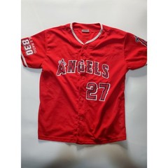 Los Angeles Angels Mike Trout 27 Angels Radio AM 830 Jersey Size Youth XL