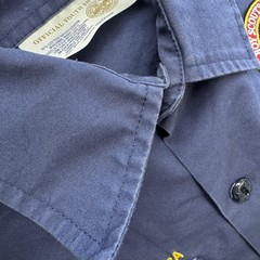 Boy Scouts Of America Shirt Boys M Blue Uniform Cotton/Poly Twill Pockets