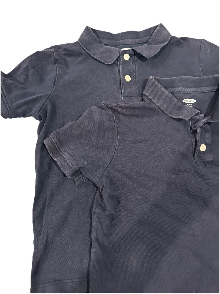 Old Navy Boys School Uniform Polo; Blue; Lot Of 2; Size (S) 6