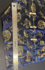 Traditional Asian Outfit Child Size 10 Shirt Pants Navy Blue with Dragons NWT