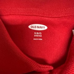Old Navy Kids Red Short Sleeve Stretch Pique Polo Shirt S 6-7 School Uniform NEW