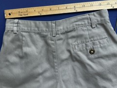 BOYS’ ‘IZOD’ PLEATED FRONT BEIGE UNIFORM SHORTS SZ 16