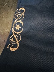 Child’s GILMAR Uniform Dark Blue Side Button Pampeiro Pants