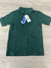 NWT Nautica Boys School Uniform Short Sleeve Polo Performance Shirt Sz L 6 Green