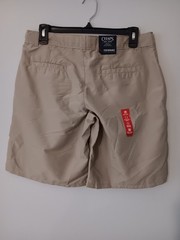 Chaps Boys 16 Husky Performance Engineering Khaki Schoolwear Approved Shorts NWT