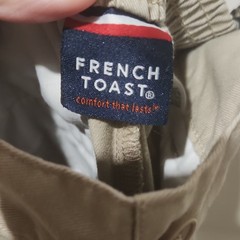French Toast Boys Khaki Uniform Shorts Size 8 Adjustable Waist RN13706