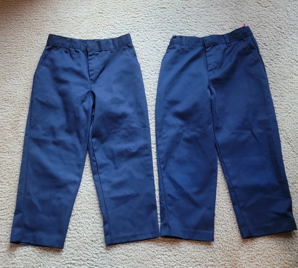 Authentic Galaxy Uniform Pants, Navy, Boys Size 6, Lot of 2
