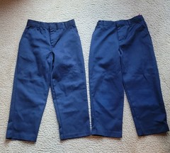 Authentic Galaxy Uniform Pants, Navy, Boys Size 6, Lot of 2
