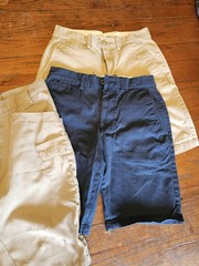Lot Of 5 School Uniform Navy Khaki Shorts (Dockers, George, Old Navy, )