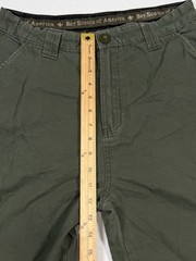 Boy Scouts Of America Shorts Boys 2XL Green Canvas Cargo Uniform BSA Outdoor