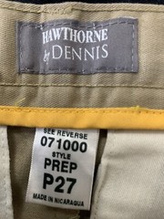 Dennis Uniform Boys Khaki Pleated Pants Hawthorne Size 12 (P27) (List $32)