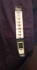 French Toast Boys’ Pleated Relax Fit Pull on Wrinkle No More Uniform Sz 18 W 30
