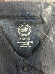 Wonder Nation, Lot Of 4, School Uniform Short Sleeve Polo 38/40 Navy Blue, YM