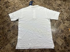 French Toast Boys Uniform Interlock Polo Shirt L (10/12) White Short Sleeve