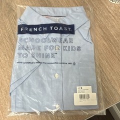 French Toast women’s Uniform Shirt Light Blue S Short Sleeve Button-Down Oxford