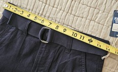 School Uniform Shorts Boys Sz L 14/16 Navy Blue Cargo 9″ Inseam Sovereign State