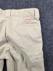 Dickies Traditional School Uniform Pants Boys 12 Beige Double Knee Straight Leg
