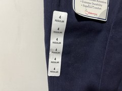 Boys Size 4 Blue School Uniform Pants Tom Sawyer Elastic Waist