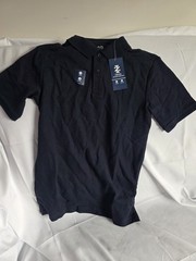 IZOD Boys Navy Polo Shirt Uniform L/G (14/16) Husky Stretch Easy Care