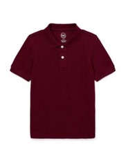 Wonder Nation Boys School Uniform Short Sleeves Pique Polo Shirt Choose Size (DM