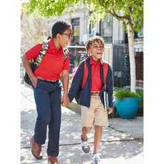 Wonder Nation Boys’ School Uniform Stretch Chino Pants, Dark Navy, 16 Regular