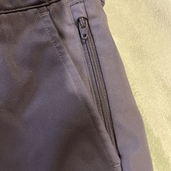 Lands End School Uniform Flat Front Zip Pocket Gray Adj Waist Shorts Boys 8