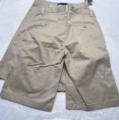 2 NWT Tommy Hilfiger School Uniform Khaki Shorts Boys 14 Beige Bermuda Chino