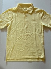 George Boys School Uniform Short Sleeve Polo Shirt Yellow Size 10-12 Large