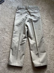 SCHOOLBELLES Uniform Pants ~ Boys Size 9 ~ Flat Front ~ Khaki ~ Easy Care
