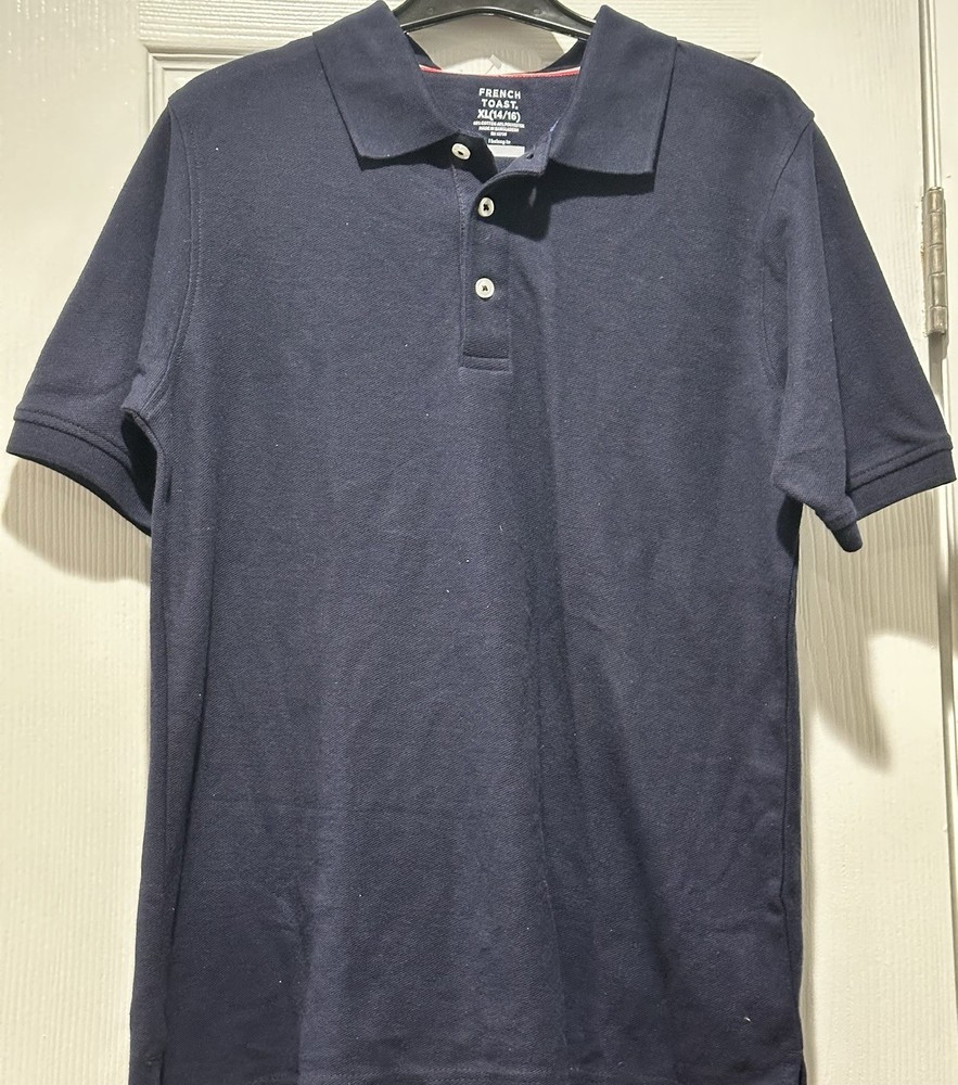 french toast school uniform polo shirt Sizes XS 4/5, S 6/7, M 8, XL 14/16