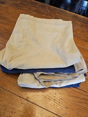 Lot Of 5 School Uniform Navy Khaki Shorts (Dockers, George, Old Navy, )