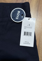 French Toast (Sz 5 w22) Boy’s Performance Uniform Pants Adjustable Waist, Navy