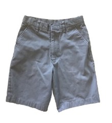 Boy’s Award School Uniform Gray Shorts Flat Front Size 12 Regular Cotton Blend