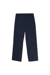French Toast Big Boys’ Flat Front Double Knee Pant With adjacent Waist Navy 16