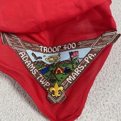 Boy Scouts Of America Shirt Youth Medium Beige Uniform Hat Neckerchief Set Lot