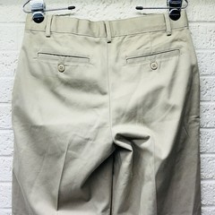 AUSTIN Sz 18 Boy’s Khaki School Uniform Pants Adjustable Waist Cotton Blend •VG‼