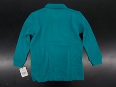 Boys French Toast Uniform/Casual Teal Long Sleeved Polo Shirt Sizes 5 & 18