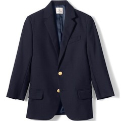 Lands’ End School Uniform Boys Hopsack Blazer Deep Navy Choose size