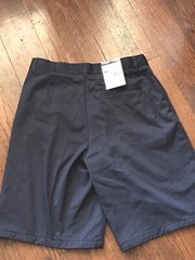 French Toast School Uniform Boys Navy Short Size 14 Husky Adjustable Flat Front