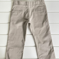 Chaps Boy’s Approved Uniform Tan Flat Front Khaki Chino Pants Size 10Husky